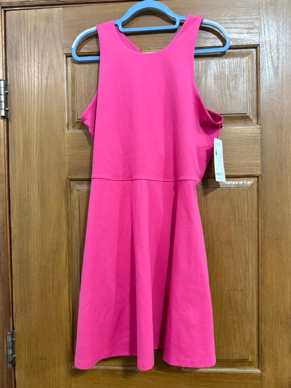 Athleta Hot Pink Sleeveless Mini Dress 1X NWT